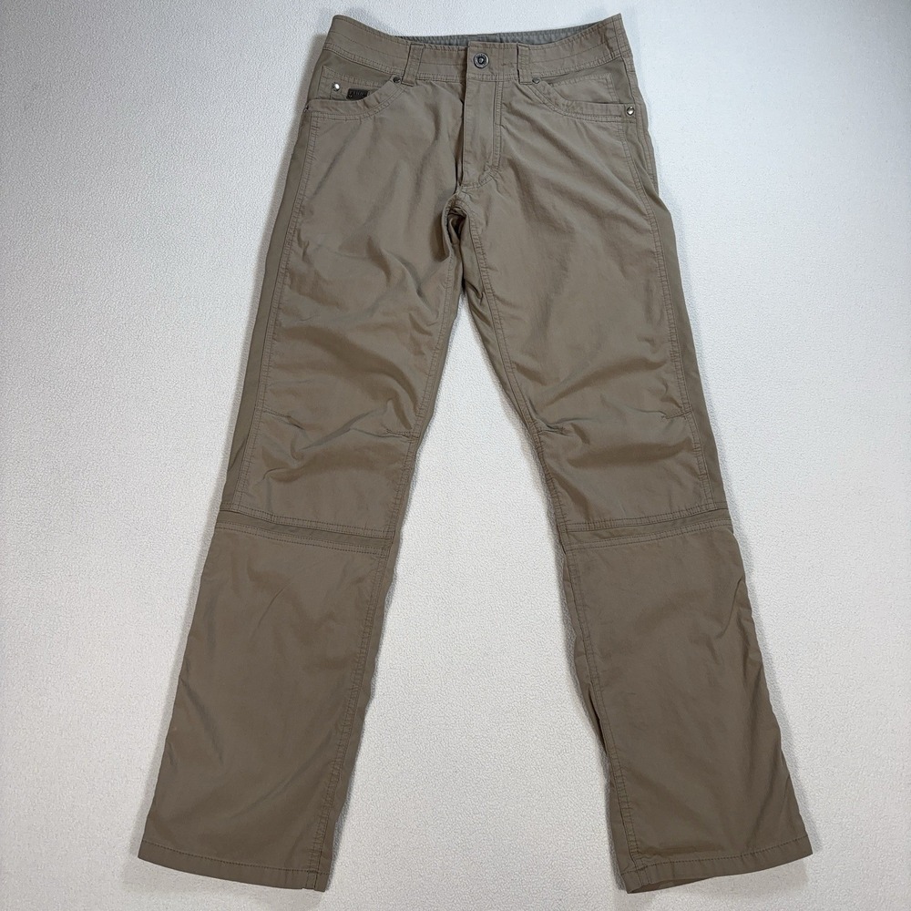 Kuhl Radikl Pants Mens 30x31* Khaki Straight 7-Pockets Stretch Hiking Outdoor